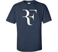 of Roger- T-Shirt Men Fashion Federer Shirt Fitness Cotton Summer Tshirt Print Wear Navy