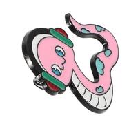 of The Button Plush Brooch Year Small Ornament Pen Stand Watch Strap Lanyard Anti-Slip Accessories Snake Pin Zinc Alloy Pink
