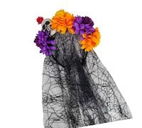 Of the Deads - Tocado de flores mexicanas, C | Diadema de coronas de flores para Halloween, Cincos Des Mayoes, fiesta, disfraces, accesorios de fotografía para mujeres y