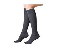 Ofa 365 Medias de apoyo hasta la rodilla, medias de viaje, para hombre y mujer, color negro, talla, Negro , 42-44