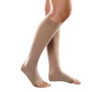 Ofa Lastofa con algodón KKL 2 AD calcetines hasta la rodilla de punta abierta normal