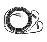 OFC Cable desmontable para auriculares con gancho ergonómico preformado para un ajuste seguro durante deportes o escucha extendida (IE80)