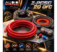 Audio System Juego de cables para amplificadores OFC Cobre 20 mm²