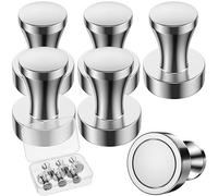 OFCIIN 6 Piezas Imanes Neodimio Potentes, Imanes Potentes 20 X 25 mm Imanes Nevera, para Pizarra Tablero de Anuncios Magnetico Refrigerador Cocina Mini Imán Portátil