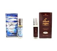Ofcourse & French Coffee Concentrated Perfume Oil 6ml (Pack of 2) | Long Lasting Alcohol-Free Attar for Women & Men | Premium Roll-On Fragrance | Travel-Friendly Perfume Oil