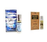 Ofcourse & Golden Sand Concentrated Perfume Oil 6ml (Pack of 2) | Long Lasting Alcohol-Free Attar for Women & Men | Premium Roll-On Fragrance | Travel-Friendly Perfume Oil