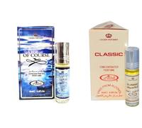 Ofcourse & Sandra Concentrated Perfume Oil 6ml (Pack of 2) | Long Lasting Alcohol-Free Attar for Women & Men | Premium Roll-On Fragrance | Travel-Friendly Perfume Oil