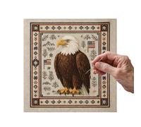 Ofcwoa Juegos de punto de cruz para adultos - Kit de bordado de colibrí con flores | Accesorios de bordado artísticos - para principiantes y adultos, aficiones, manualidades, familia, vacaciones en