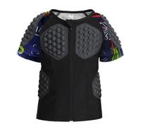 ofeirhz Camiseta térmica para niños pequeños, cómoda, antiimpacto, deportiva, protección contra impactos, ropa de baloncesto, fútbol, porteros, transpirable, de alta elasticidad, larga, Morado (, L