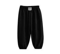 ofeirhz Mad Game - Pantalones sueltos antidelgados para niños y niñas, pantalones de pierna ancha, pantalones cortos de baloncesto para niños (negro, 12-18 meses)