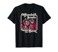 Ofended Souls Taste The Best Retro Vintage Dark Humor Devil Camiseta