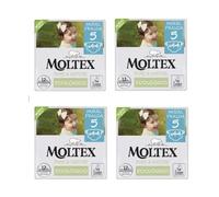OFERTA 176 Pañales (4 BOLSAS) Moltex Pure & Nature Talla 5 (11-25kg) suaves, transpirables y respetuosos con la piel, certificados dermatológicamente y fabricados con materiales naturales y