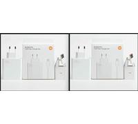 Oferta 2 Cargadores USB y Cable USB Conpatible XIAOMI,120W 6A Turbo C Carga Super rapida