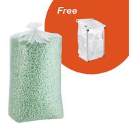 Oferta: 200 bolsas de basura con soporte gratuito 200 bolsas de basura de 1000 litros, transparentes