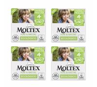 OFERTA 200 Pañales (4 BOLSAS) Moltex Pure & Nature Talla 4 (7-18 kg) suaves, transpirables y respetuosos con la piel, certificados dermatológicamente y fabricados con materiales naturales y