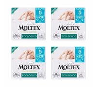 Moltex Pure & Nature Pants Ecológicos Talla 5 (9-14 Kg) - 80 Pants (4 Bolsas De 20 Unds)