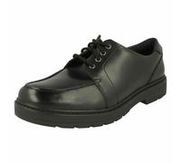 OFERTA Clarks Loxham Pace Niños Negro Zapato Escolar Con Cordones