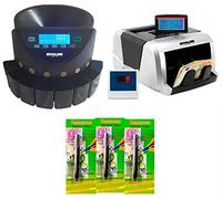 OFERTA : CONTADOR DE BILLETES + CONTADOR DE MONEDAS + 3 LAPIZ / DETECTOR BILLETES FALSOS