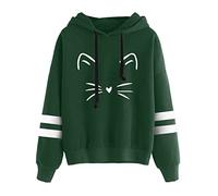 Oferta Del Dia Hoy Blusa De Manga Larga Con Capucha Y Estampado De Rayas Para Mujer Sudaderas Adolescente Chica Sudaderas Con Cremallera Mujer Chaquetas De Chanda Ofertas Flash Del Dia Jersey+Mujer