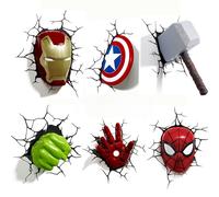 Oferta Especial: Pegatinas 3D de Iron Man y Capitán América, Decoración de Pared, Lindas Pegatinas de Dibujos Animados, Resistentes al Agua, para Manualidades y Scrapbooking A About 12CM