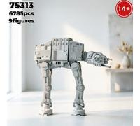 Oferta especial: UCS 6785 piezas, modelo de nave galáctica grande, tanque robot de batalla espacial, bloques de construcción, 9 figuras, ladrillos de ensamblaje, juguete para adultos 75313 b