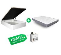 Oferta exclusiva web: cama canapé 105cm + colchon 105cm . gratis mesita de noche 1 cajones