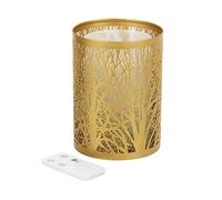 [ OFERTA FLASH] Cofan Difusor cilíndrico para aromaterapia | Capacidad de 100 ml | Forma cilíndrica con árboles en color dorado