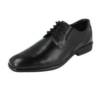 Oferta Hombre BUGATTI Negro Leather Zapatos con Cordones 313-22001-1000