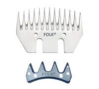 Oferta juegos peines y cuchillas para Esquilar Ovejas de la marca Folk, valida para Heiniger, Oster, Supershear, gts, shearmaster, super-profi, kerbl, profiline (1)