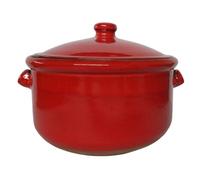 OFERTA OLLA ROJA DE CERÁMICA ARTESANAL 25CM. Artesanes de España. Exclusiva. ENVÍO GRATIS. Creado a mano en un taller de proximidad. CALIDAD. Biosa.