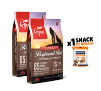 Oferta Pack Orijen Regional Red Dog 2 X 11,4 Kg Pienso Para Perros