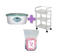 OFERTA PACK PARAFIN: Fundidor de Parafina Digital Finex 5 Litros + Carrito Part + Parafina en perlas KINEFIS de REGALO