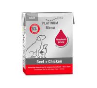 Oferta Pack Platinum Tetra Adult Dog Beef + Chicken Pack 12 X 185 Gr