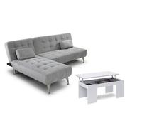 Oferta: sofa cama chaise longue xs + mesa de centro elevable