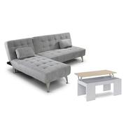 Oferta: sofa cama chaise longue xs + mesa de centro elevable