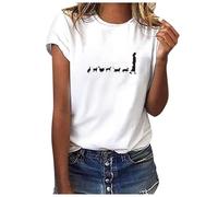 Oferta Top Hoy Camisetas Interiores Mujer Manga Corta Blusas Blancas Verano Elegantes Blusa Oversize Entretiempo Jersey Primavera Talla XXL Flores Ropa 2025 Elegante Camisa Viscosa Camiseta
