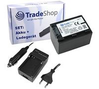 OFERTA Trade-Shop - Kit de cámara batería de ion de litio + cargador de batería con adaptador de coche, equivalente a Sony NP-FH70, NP-FH100 NP de FP de 30 NP de FP de 50 NP de FP de 51 NP de FP de 60 NP de FP de 61 NP de FP de 70 NP de FP de 71 FP de 90 NP de FP -91 NP FH de 30