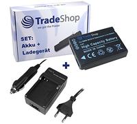 OFERTA Trade-Shop - Kit de cámara batería de ion de litio + cargador de batería con adaptador de coche, equivalente a DMW-BCG10 DMW-BCG10E - dc7e BP de DCU DMW BCG 10 de DMW BCG 10E CC de 7E bpdcu