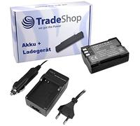 OFERTA Trade-Shop - Kit de cámara batería de ion de litio + cargador de batería con adaptador de coche, equivalente a de PS-BLM1 PSBLM1 PS BLM 1 psblm de 1 para Olympus E-520 C5060 Wide Camedia