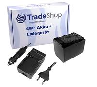 OFERTA Trade-Shop - Kit de cámara batería de ion de litio + cargador de batería con adaptador de coche para Sony HDR CX de 100E CX de eléctrica 105E CX de 106E CX de 500E CX de 505ve CX de 520E CX de 520ve CX de 115E CX de 116e CX de 155E CX de 305E CX de 350e