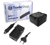 OFERTA Trade-Shop - Kit de cámara batería de ion de litio + cargador de batería con adaptador de coche para Panasonic HDC DX1 DX3 dx1eg de S SD3, SD5 SD7 SD9 SD10 SD20, SD100 SD200, SD300, SD600,