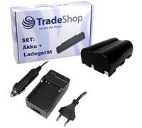 OFERTA Trade-Shop - Kit de cámara batería de ion de litio + cargador de batería con adaptador de coche para Konica Minolta Dimage A2 a de 2 Dynax 5d de 5 D 7d 7 D Maxxum 5d de 5 D 7d 7 D Dimage A1 A2 a de 1 a de 2 Pentax K10D K20D K100D