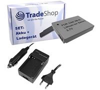 OFERTA Trade-Shop - Kit de cámara batería de ion de litio + cargador de batería con adaptador de coche para Canon PowerShot SD850 SD de 850 IS SD870 SD de 870 IS SD890 SD de 890 IS SD900 SD de 900 Ti