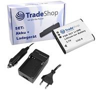 OFERTA Trade-Shop - Kit de cámara batería de ion de litio + cargador de batería con adaptador de coche para Panasonic VW-VBX090 - S GK