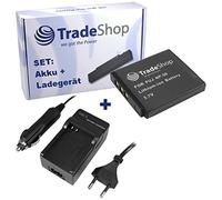 OFERTA TradeShop - Kit de cámara de batería de ion de litio + cargador de batería con adaptador de coche para Fujifilm FinePix F550 EXR de F800 EXR, F550EXR, F800EXR, XP150, XP170 XP de 150 XP de