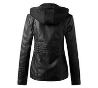 Ofertas Balck Friday Chaqueta Cuero Moto Mujer Cazadora Cuero Blanca Mujer Chaqueta Polipiel Mujer Verde Cazadora Piel con Borrego Mujer Cazadora Cruzada Mujer Regalos 50 Años