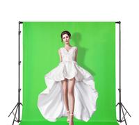 ¡Ofertas de liquidación! Kit de fondo de pantalla verde Lssam, tela de pantalla verde lavable de doble grosor de 1,5 x 1 m, compatible con fotos