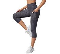 Ofertas de Ultima Hora y mas Leggings Push Up Leggins Deportivos Mujer Cortos Pantalones Yoga Mallas 3/4 Vestido Talla Grande Ropa para Gimnasio Plumi Anticelulitico Cortas Cropped Blancos