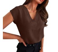Ofertas del día Camisetas Manga Corta Mujer XXL Blusas Anchas De Camisas Verano Camiseta Gatos Hippie Blusa Sin Mangas Rockeras Camisa Elegante Top Blanco Fiesta Blanca Cuello Pico Vestir Escote