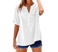 ofertas del día Camisetas Mensaje Mujer Blusas De Elegantes Largas Camiseta Verano Cuello V Tops Negros Fiesta Sexy Manga Corta Tirantes Verde Lila 2025 Blusa Talla Grandes Chaleco Largo Ropa
